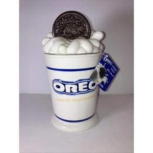 VINTAGE Nabisco Oreo Snowman Cookie Jar Houston Harvest NEW W/TAGS